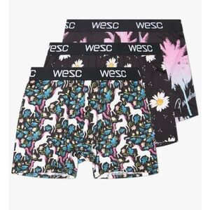 Wesc 3 Pack Boxer Brief Phillip Festival #3 Assorted Size S Sweden Skateboard